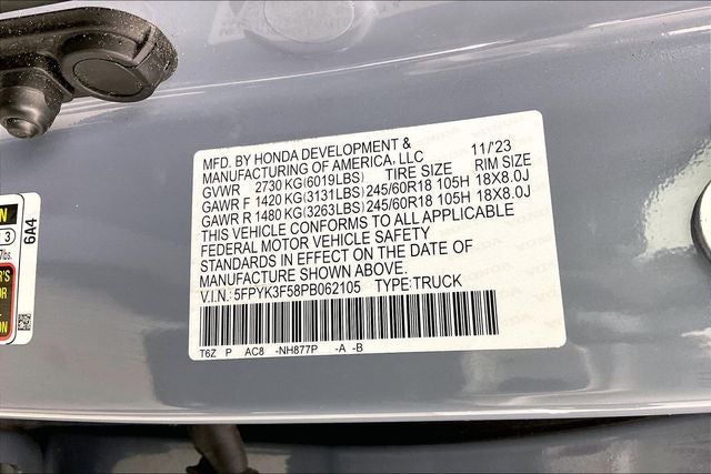 2023 Honda Ridgeline RTL