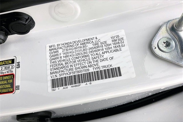 2026 Honda Ridgeline RTL