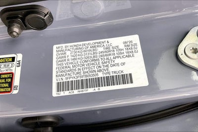 2026 Honda Ridgeline RTL InStock