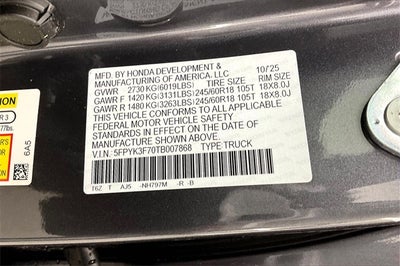 2026 Honda Ridgeline TrailSport+