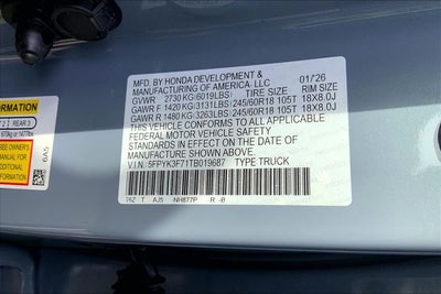 2026 Honda Ridgeline TrailSport+