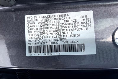 2026 Honda Ridgeline TrailSport+