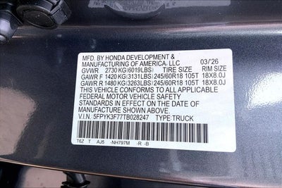 2026 Honda Ridgeline TrailSport+