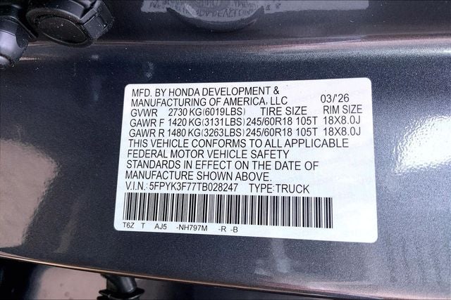 2026 Honda Ridgeline TrailSport+