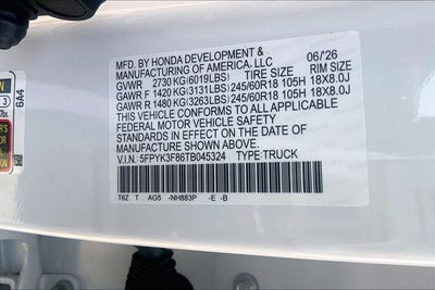2026 Honda Ridgeline Black Edition
