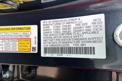 2026 Honda CR-V LX InStock