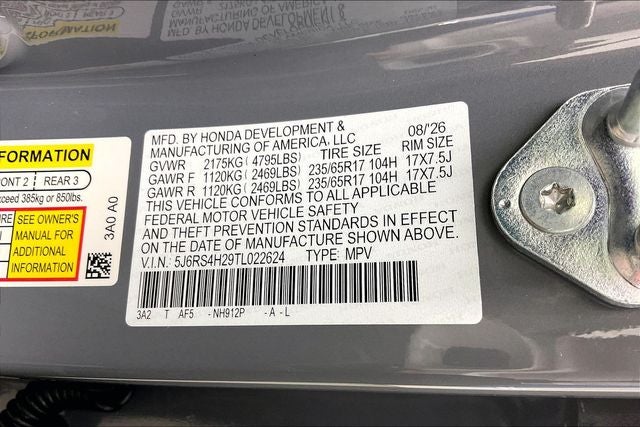 2026 Honda CR-V LX InStock