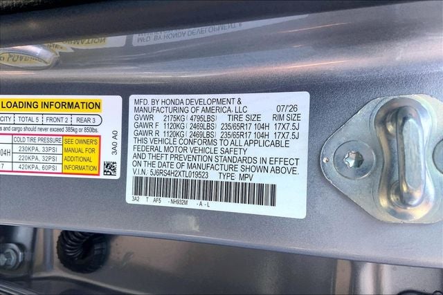 2026 Honda CR-V LX InStock
