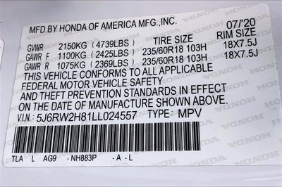 2020 Honda CR-V EX-L