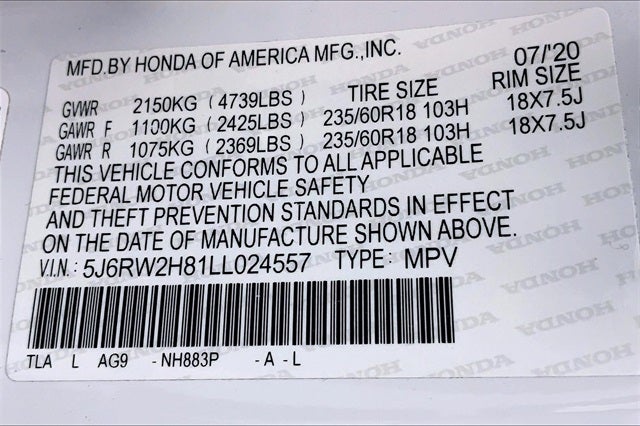 2020 Honda CR-V EX-L