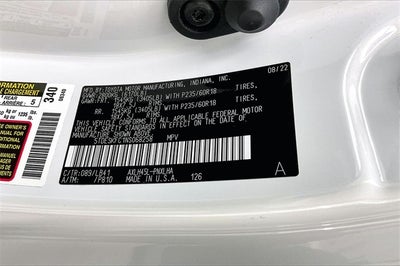 2022 Toyota Sienna Platinum 7 Passenger