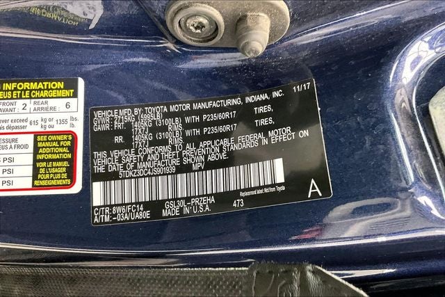 2018 Toyota Sienna LE 8 Passenger