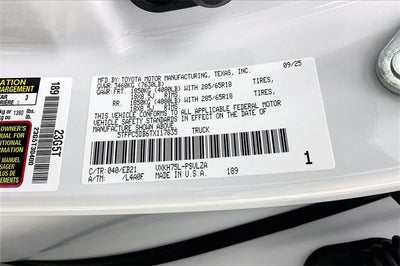 2026 Toyota Tundra Hybrid TRD Pro