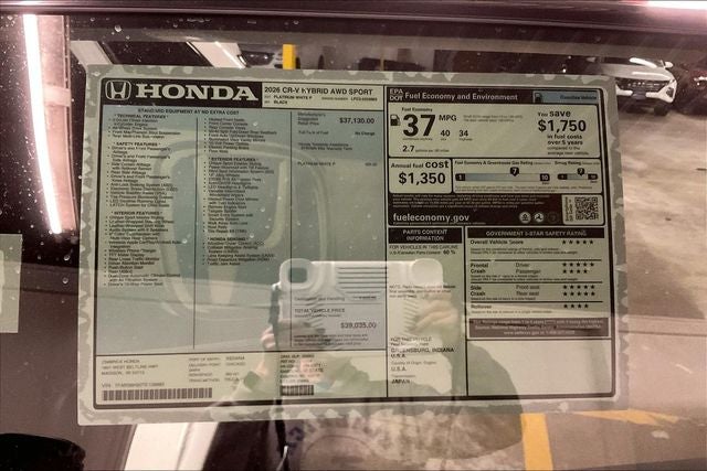 2026 Honda CR-V Hybrid Sport