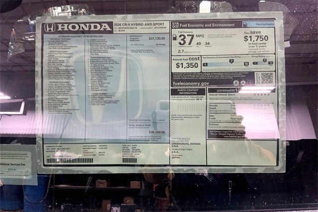 2026 Honda CR-V Hybrid Sport