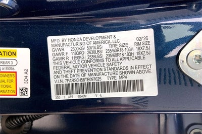 2026 Honda CR-V Hybrid Sport