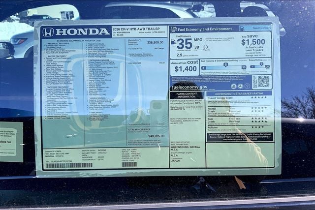 2026 Honda CR-V Hybrid TrailSport