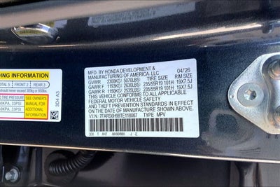 2026 Honda CR-V Hybrid Sport Touring